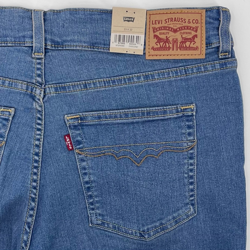 NWT Levi’s 726 Western Flare High Rise Medium Indigo Stretch Denim Jeans 33/32 - Picture 7 of 14